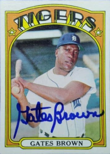 Gates Brown Autographs and Memorabilia | Sports, Baseball