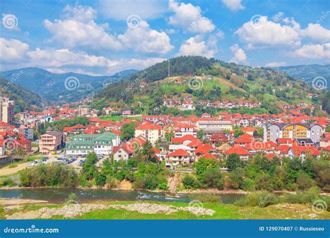 Bijelo Polje Town stock image. Image of nature, coast - 129070407