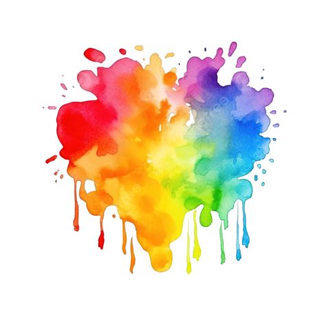 Rainbow Paint Splatter Png Free Transparent Clipart C - vrogue.co