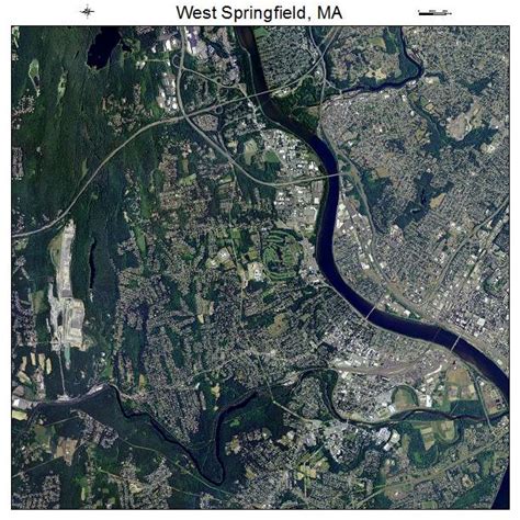 Aerial Photography Map of West Springfield, MA Massachusetts