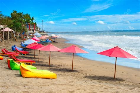 Bali Beach With Sacks Photo Background And Picture For Free Download ...