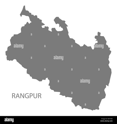 Rangpur Bangladesh Map grey Stock Photo - Alamy