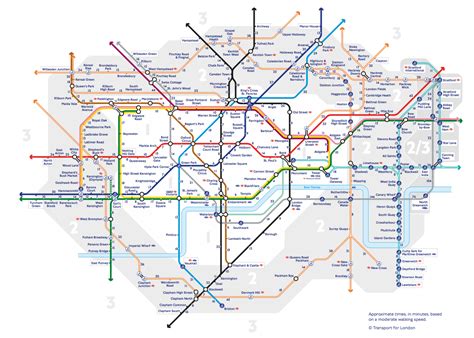 TfL’s Walking Tube Map for a Healthier Commute - Mapway