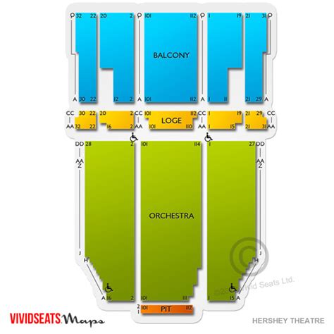 Hershey Theatre Seating Chart | Vivid Seats