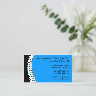 Spine Cutout Chiropractic Appointment Cards | Zazzle