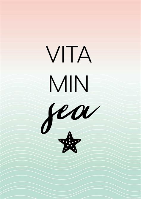 Vitamin sea printable wall art – makeandtell