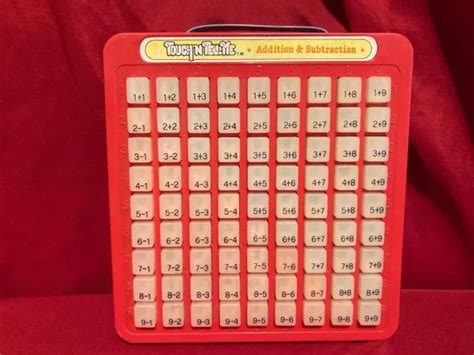 VINTAGE GALOOB TOUCH N Tell Me Addition & Subtraction Math Learning Toy 1981 $7.95 - PicClick