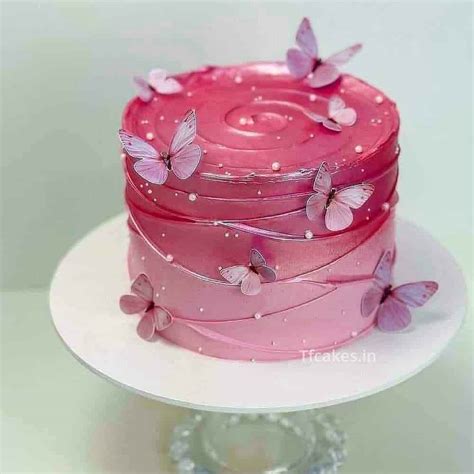 Pink Butterfly Cake|Fondant Engage| Couple cake| Engagement cake | cake for love | Anniversary cake