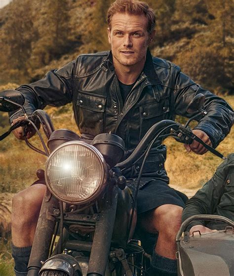 Sam Heughan Men in Kilts Leather Jacket - Jackets Creator