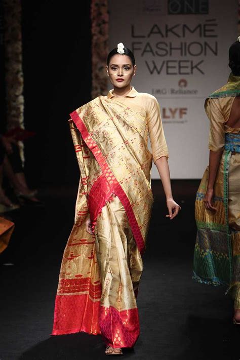 Sanjukta Dutta collection | Lakme fashion week, Long blouse designs, Fashion