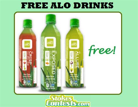 STOKES Contests - Freebie - 3 FREE Bottles of Alo Drinks