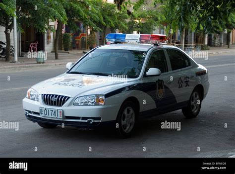 Chinese police car, Hunan China Stock Photo: 21985387 - Alamy