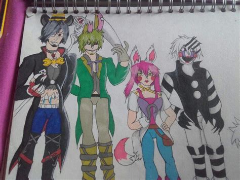 My favourite fnaf characters in anime form | Five Nights At Freddy's Amino