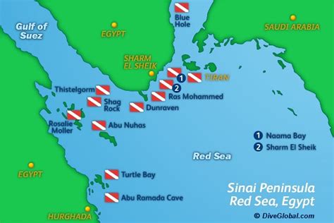 Red Sea Underwater Map