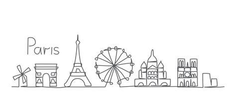 Paris Simple Drawing