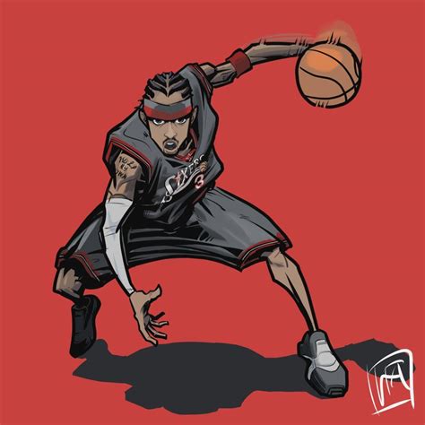 Allen Iverson Cartoon Wallpapers - Top Free Allen Iverson Cartoon Backgrounds - WallpaperAccess