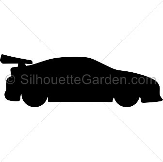 Race Car Silhouette - Free Clip Art, Printable, and Vector Downloads