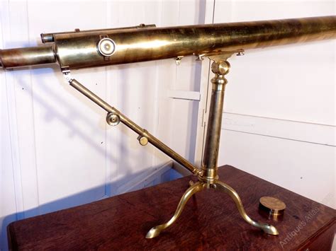 Antiques Atlas - A Large Brass Table Top Telescope By Thomas Jones