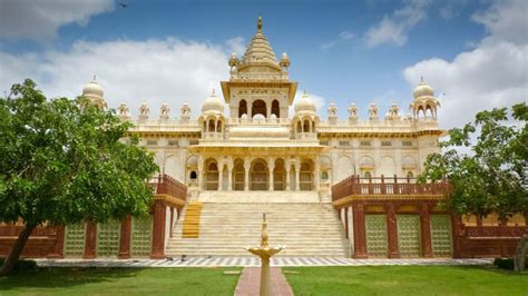 Jaswant Thada ' Taj Mahal of Marwar ' In Jodhpur. A white marble commemorative tomb