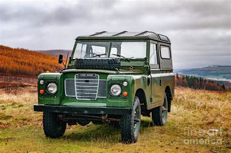 Old Land Rover Defender in the Scottish Highlands Photograph by Sjoerd Van der Wal - Fine Art ...