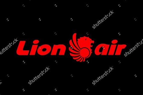 Lion Air Logo Black Background Editorial Stock Photo - Stock Image | Shutterstock