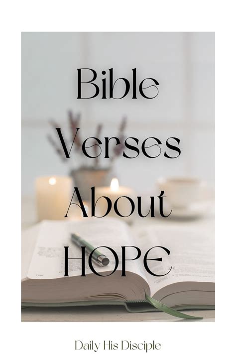 19 Encouraging Bible Verses About Hope (KJV) - Daily His Disciple