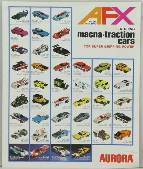 Aurora AFX 1977 Slot Cars Catalog Brochure Booklet Magna-traction ...