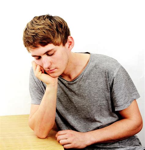 Depressed Young Man Photograph by Cordelia Molloy/science Photo Library - Pixels