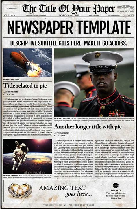 44+ Amazing Newspaper Templates Available In PSD & Indesign Formats | Newspaper template ...