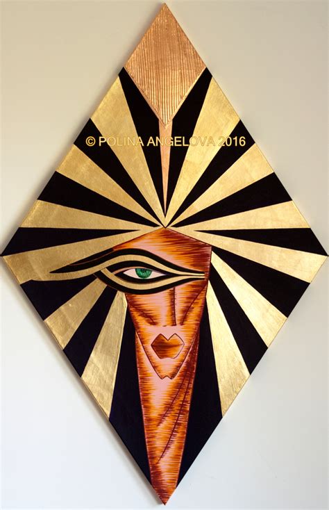 Spiritual Acrylic Paintings: Thoth Hermes Trismegistus by Polina Angelova