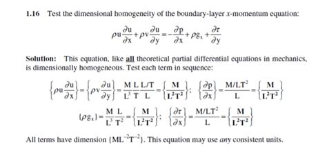 Solved 1.16 Test the dimensional homogeneity of the | Chegg.com