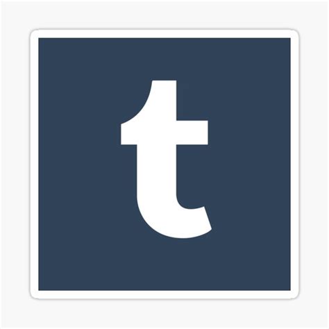 "Tumblr logo" Sticker for Sale by arnaaz | Redbubble