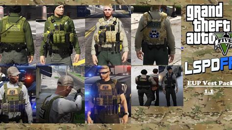 GTA 5 #lspdfr LSPDFR | Easy Tactical Vests install EUP 8.3/9.3/9.4 Beta - YouTube