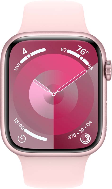 Restored Apple Watch Gen 9 Series 9 45mm Pink Aluminum - Light Pink ...