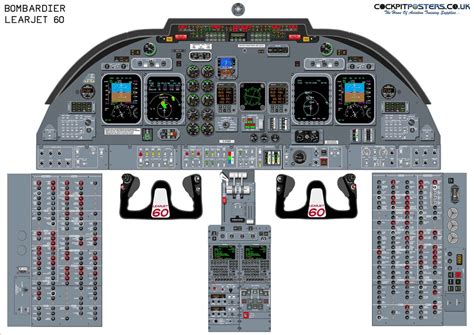 Bombardier Learjet 60 Cockpit Poster - Etsy