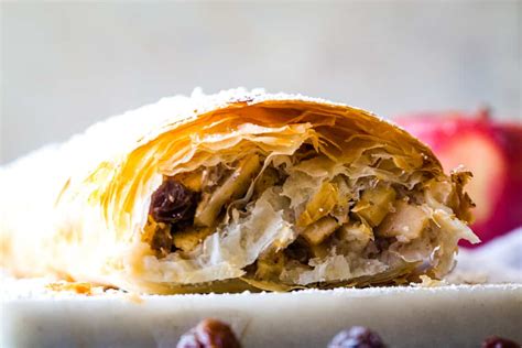 Apple Strudel with Phyllo Dough - The Seaside Baker