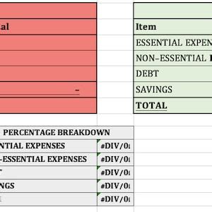 Excel Monthly Budget Template 2023 - Etsy