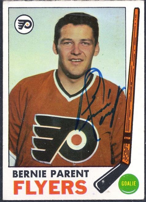 1969-70 Topps Bernie Parent autograph | Bernie parent, Flyers hockey ...