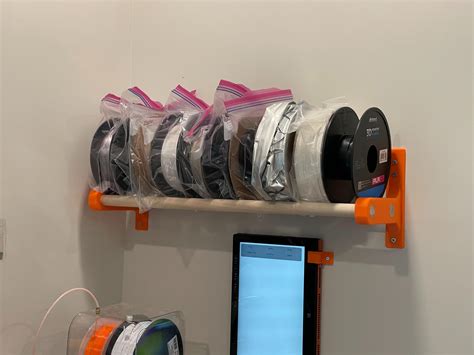 Wall-mount Filament Rack Brackets by gsboylan | Download free STL model | Printables.com
