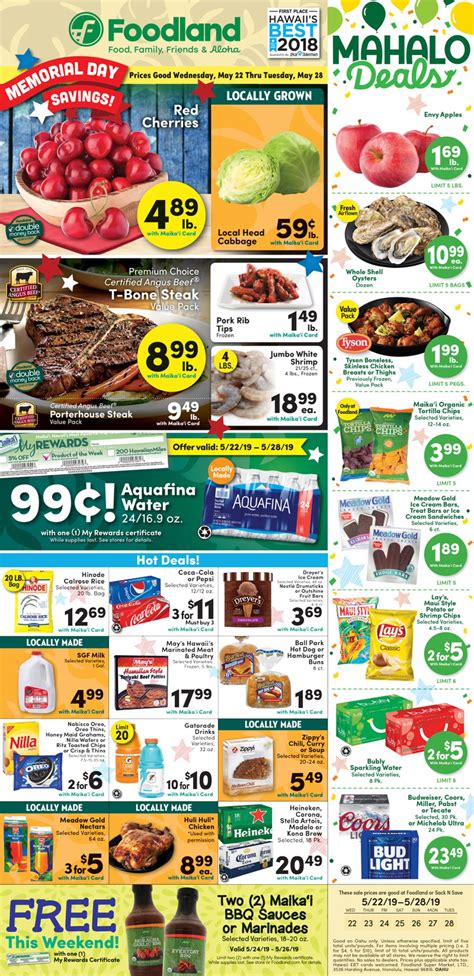 Foodland Current weekly ad 05/22 - 05/28/2019 - frequent-ads.com