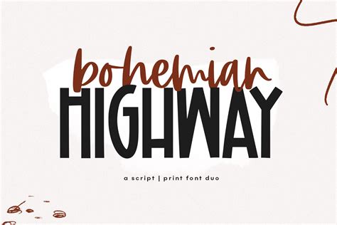 Bohemian Highway - Script & Print Font Duo By KA Designs | TheHungryJPEG