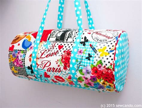 Free duffel bag pattern and tutorial - Crafts on display