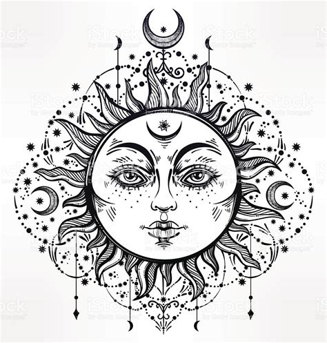 boho-sun-vintage-vector-decorative-drawing-vector-id638528734 (976×1024 ...