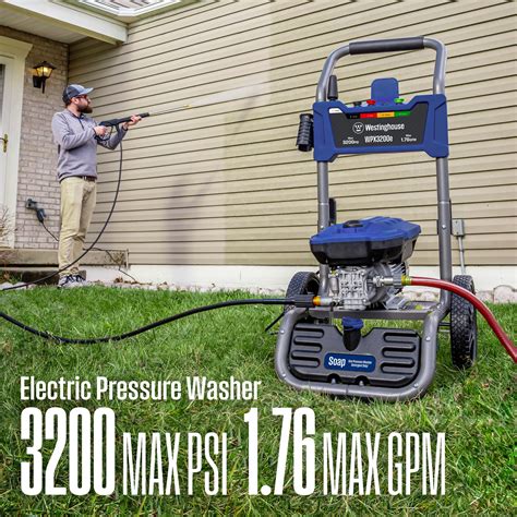 Westinghouse WPX3200e Electric Pressure Washer, 3200 PSI and 1.76 Max ...