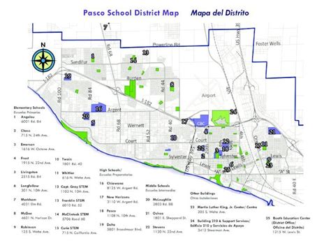 (PDF) Pasco School District Map Mapa del Distrito€¦ · Booth Education Center (District Office ...