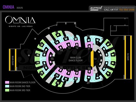 Omnia Nightclub Floor Plan | Viewfloor.co