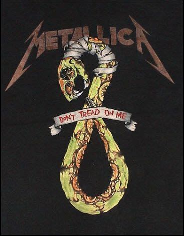 Metallica - Don't Tread On Me | Metallica art, Vintage music posters, Metallica cover