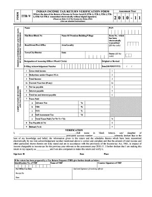 Itr Form - Fill and Sign Printable Template Online