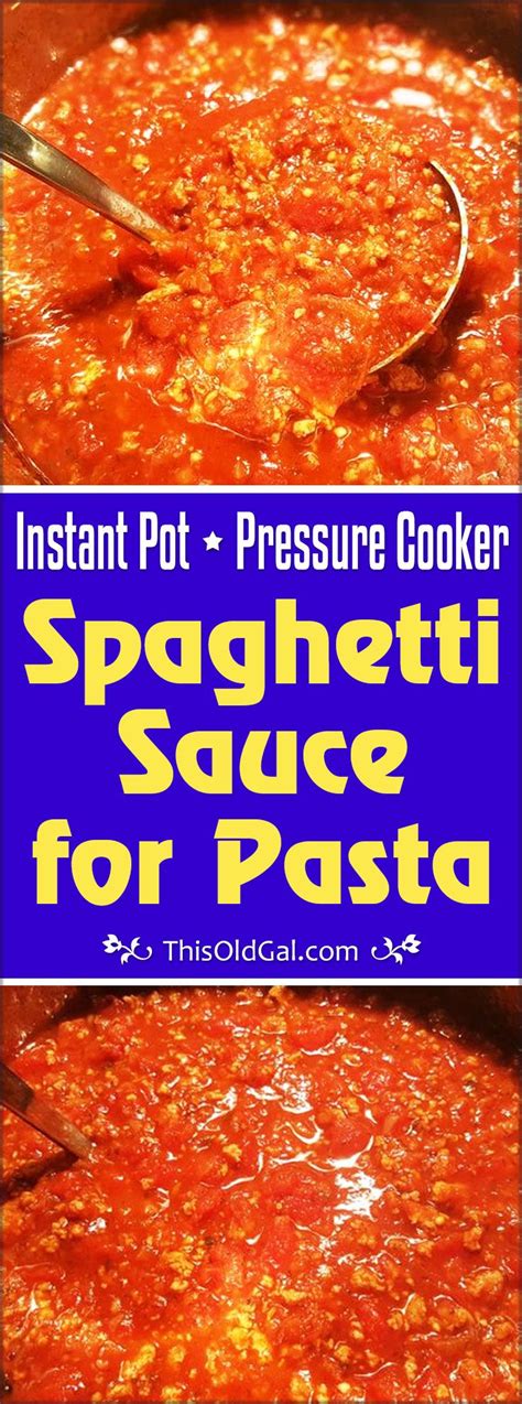 Pressure Cooker Spaghetti Sauce (Bolognese) is great for meat lovers and vegetarians. Choose ...