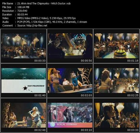 Alvin And The Chipmunks Video download - «Witch Doctor» Video(VOB)